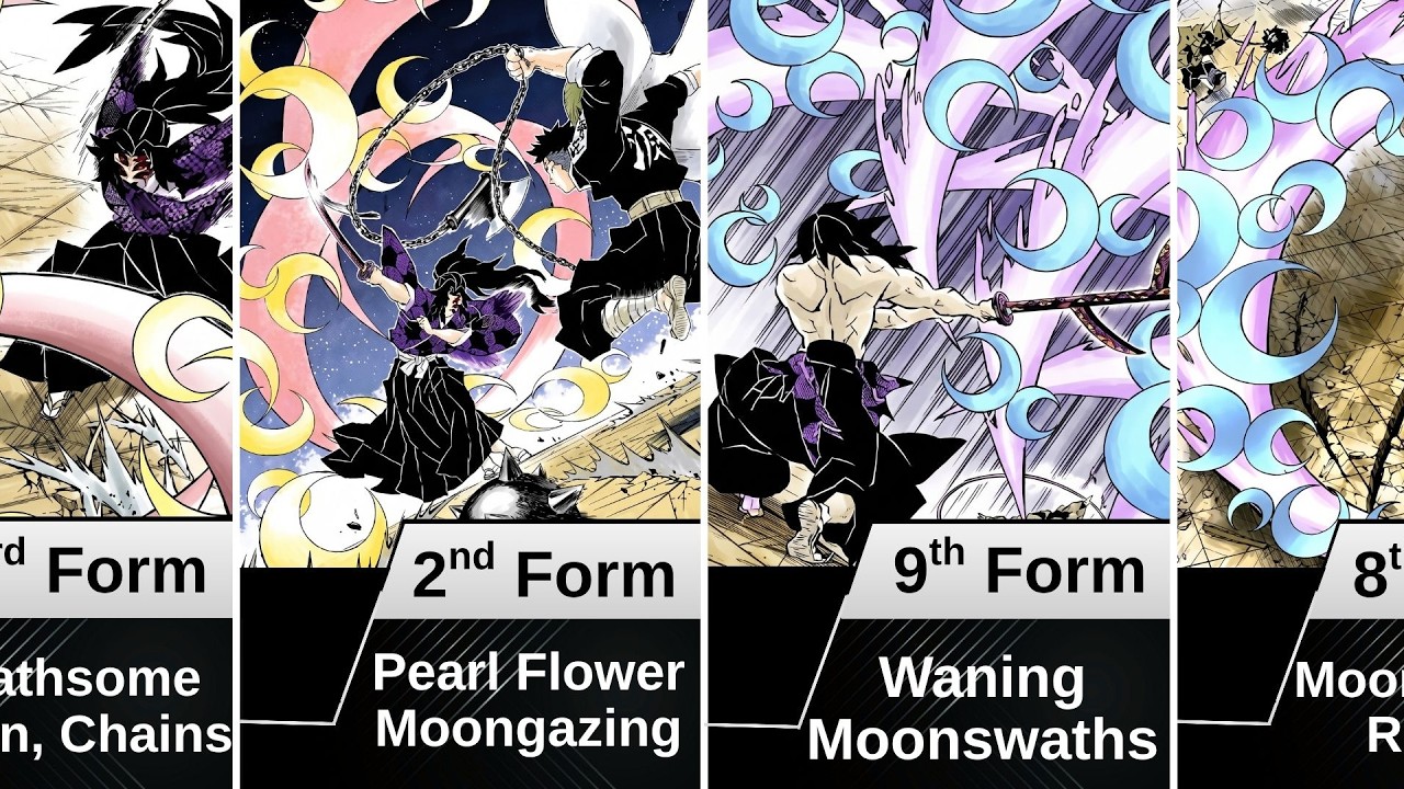 All Moon Breathing Forms in Demon Slayer