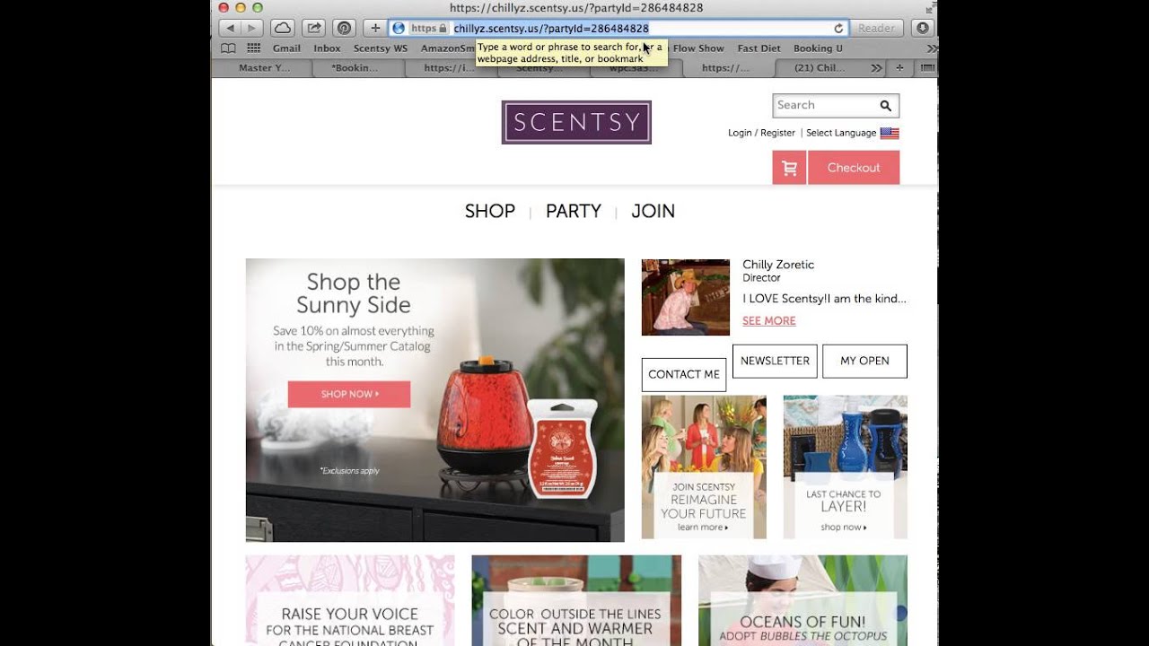 How to create a Scentsy online Party and Scentsy Facebook Event