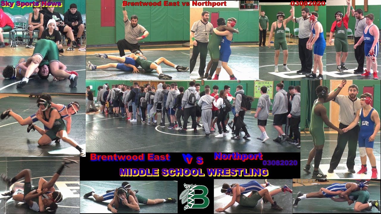 NEW! HD! Wrestling! Brentwood East Middle School vs Northport