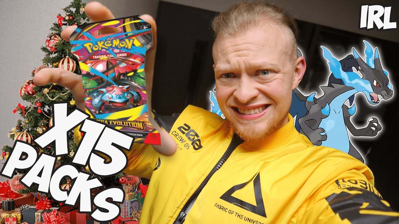 OPENING 15 Pokemon MEGA EX Packs for Christmas! - 
