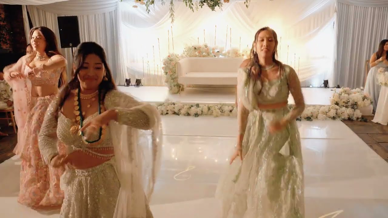 Bride's surprise wedding dance with bridesmaids   | Alina & Indra