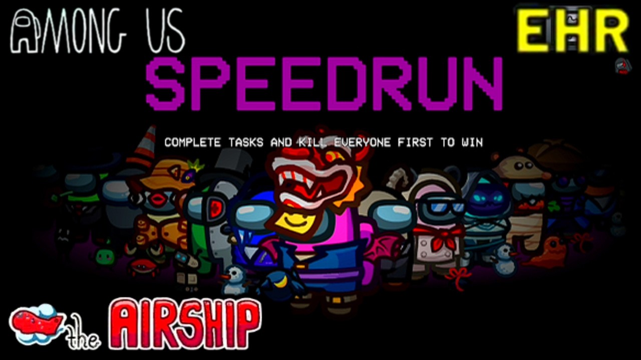 Among Us Speedrun Gamemode 25 Tasks Challenge on AirShip Map
