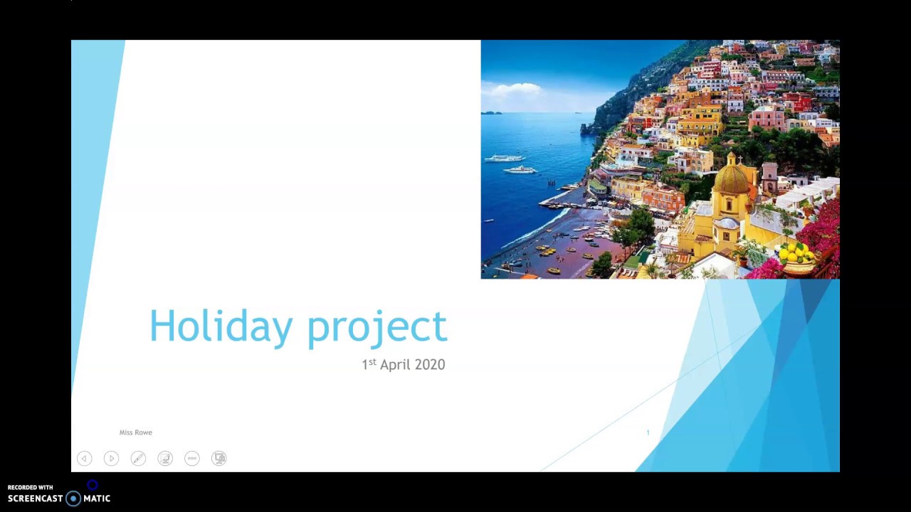 Holiday Project lesson 2 - Computing Home schooling 1st April 2020