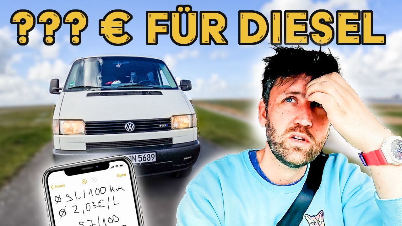 2500 km mit dem VW T4 durch Deutschland & Übernachtung bei Frost! 🥶