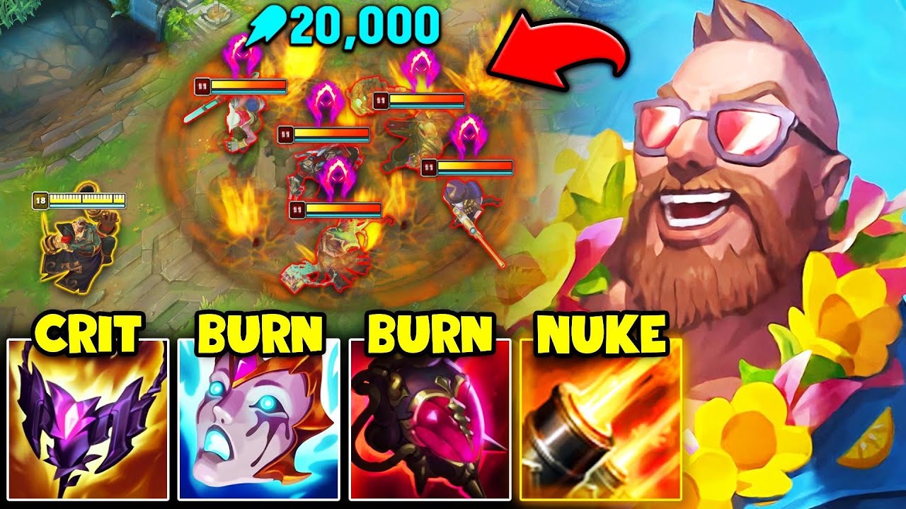 What happens when Gangplank hits 1000 AP? (HINT: HIS ULT BECOMES A NUKE)