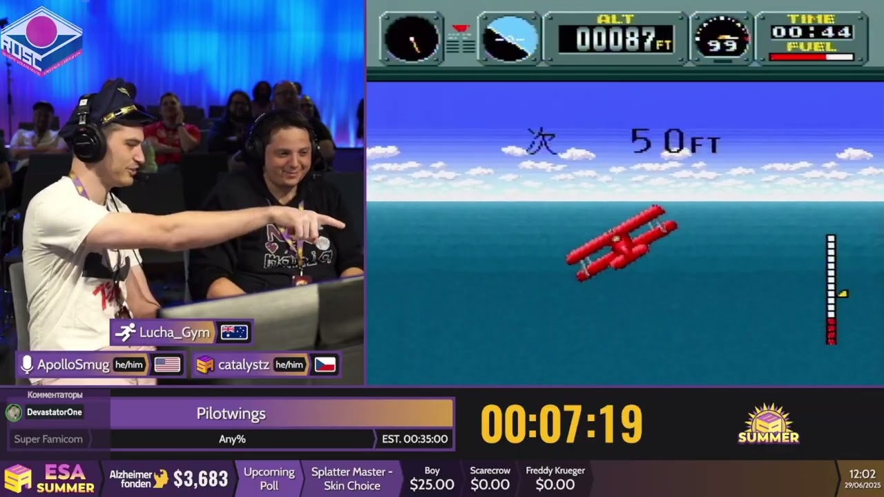 [RU] Pilotwings [Any%] от @Lucha_Gym - 