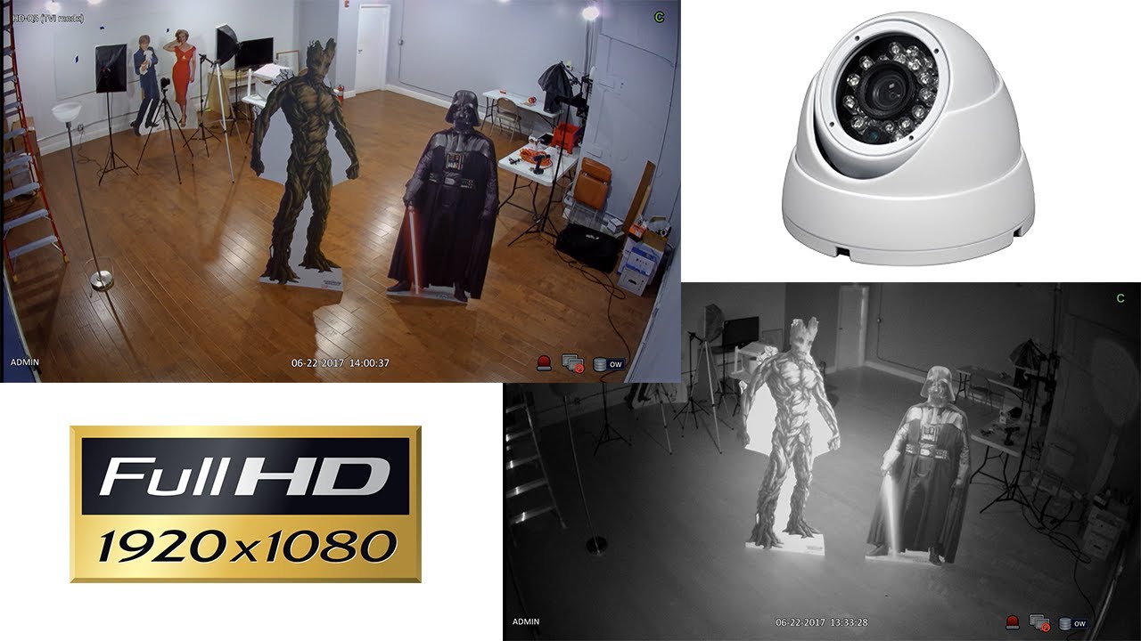 1080p HD Dome Security Camera Infrared Video Surveillance