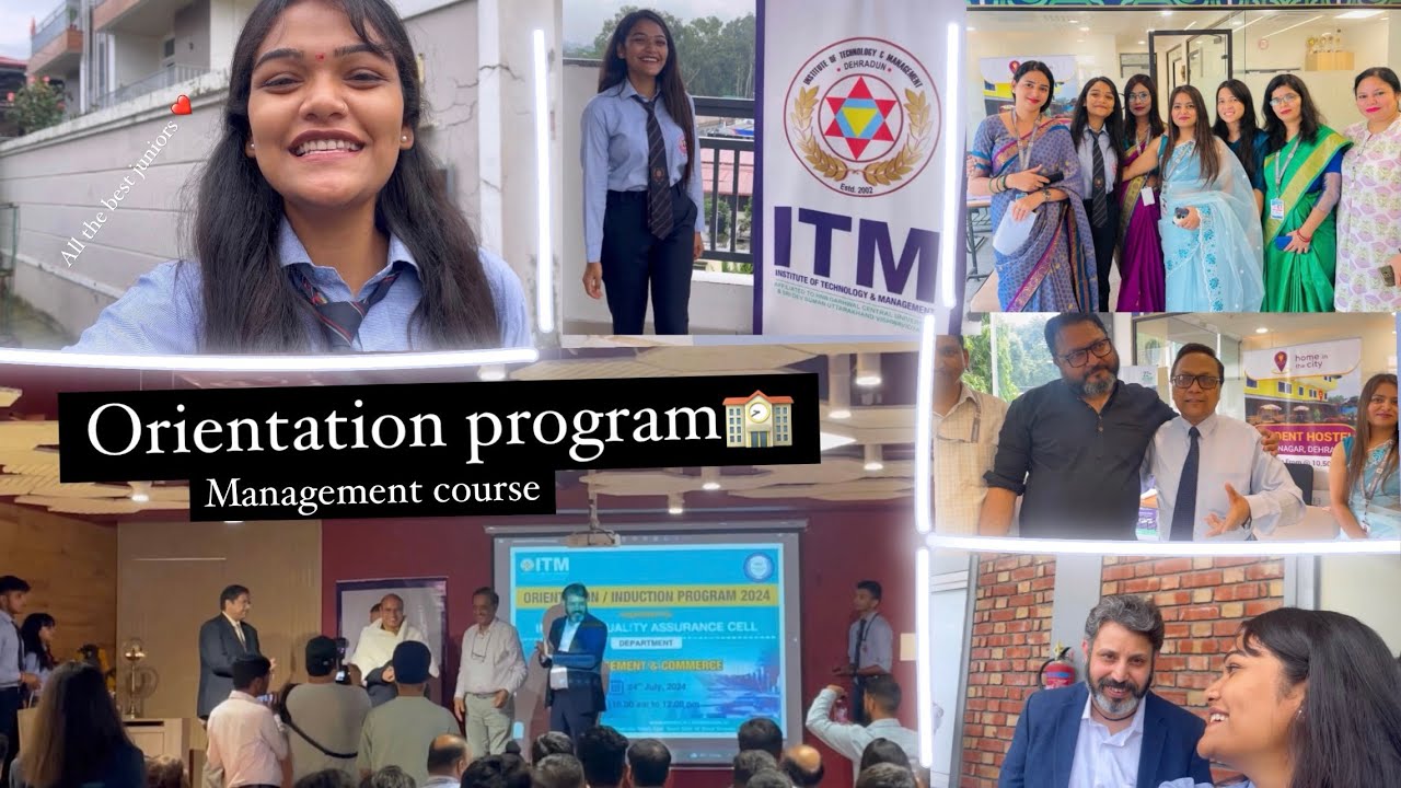 ITM COLLEGE🏫|| Management and Commerce Department Orientation Programme 2024🥳|| welcome juniors ❤️