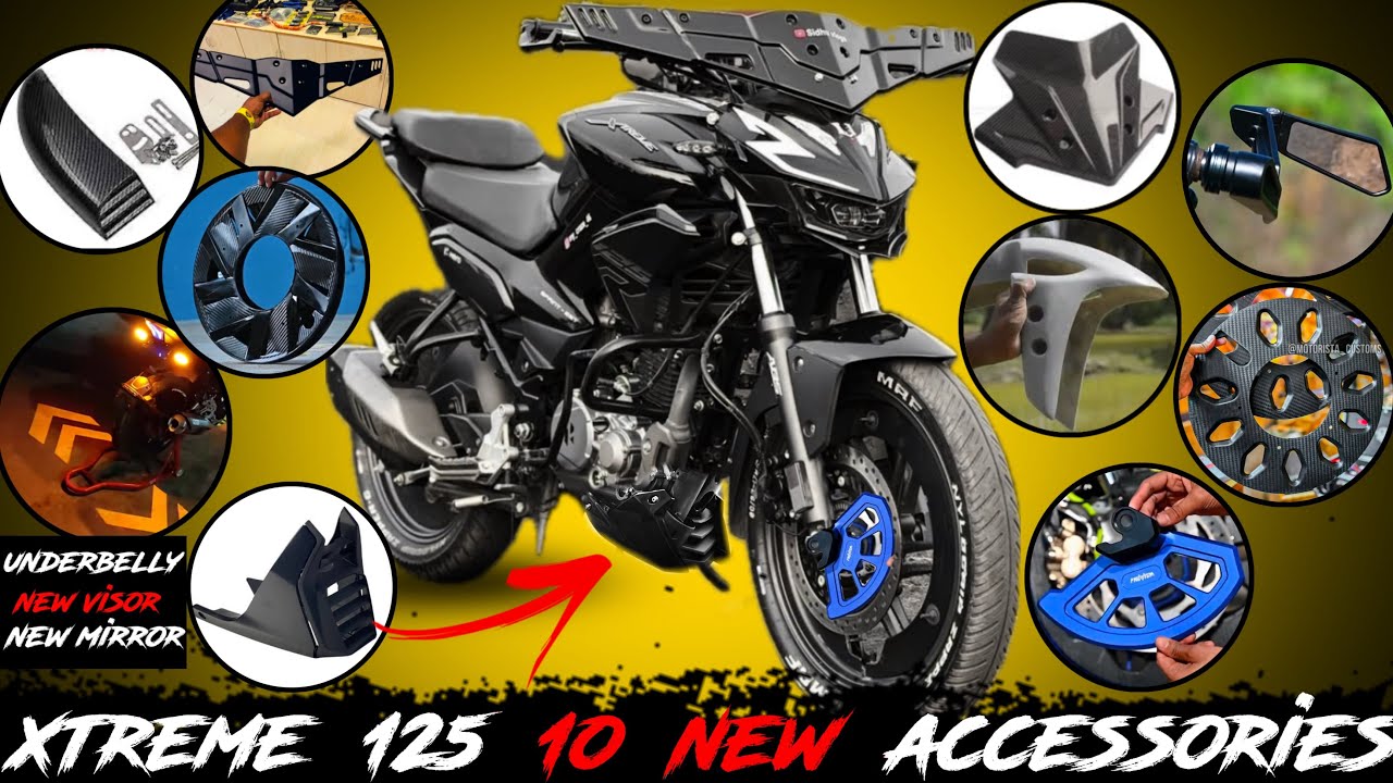 Xtreme 125 full modification🔥 xtreme 125 underbelly,buffalo mask,visor,mirror,indicator