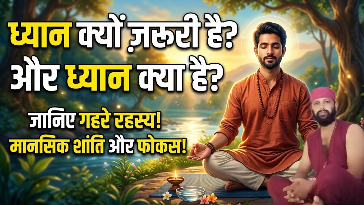 Why is meditation essential.ध्यान क्यों जरूरी है! What is meditation? ध्यान क्या है?मनोवैज्ञानिक समझ