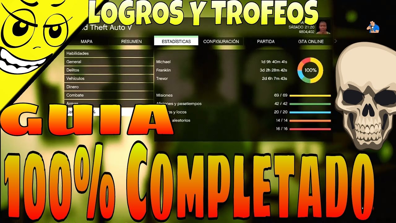 GTA 5 - Como Completar El 100% Guia!! Modo Histori