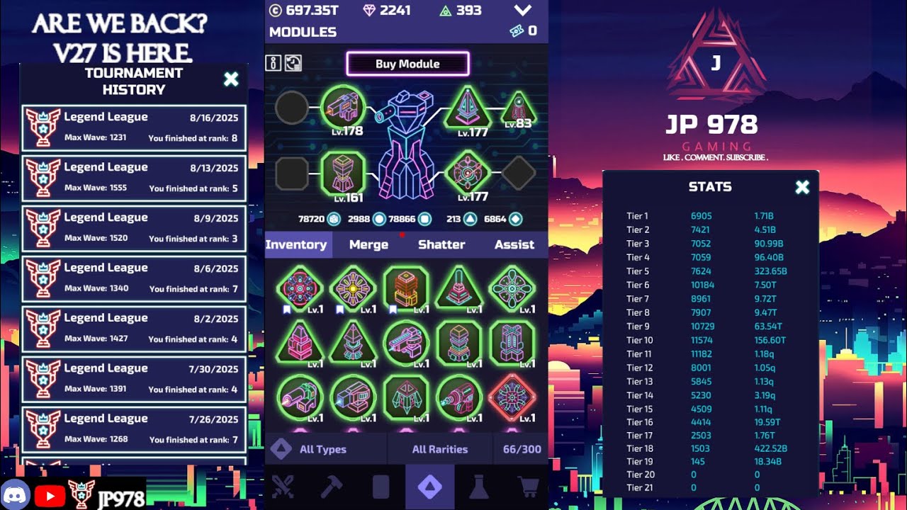 Welcome To The Tower EP. 23 Are we Back? Will V27 change up the Meta? Tourney Stream When?
