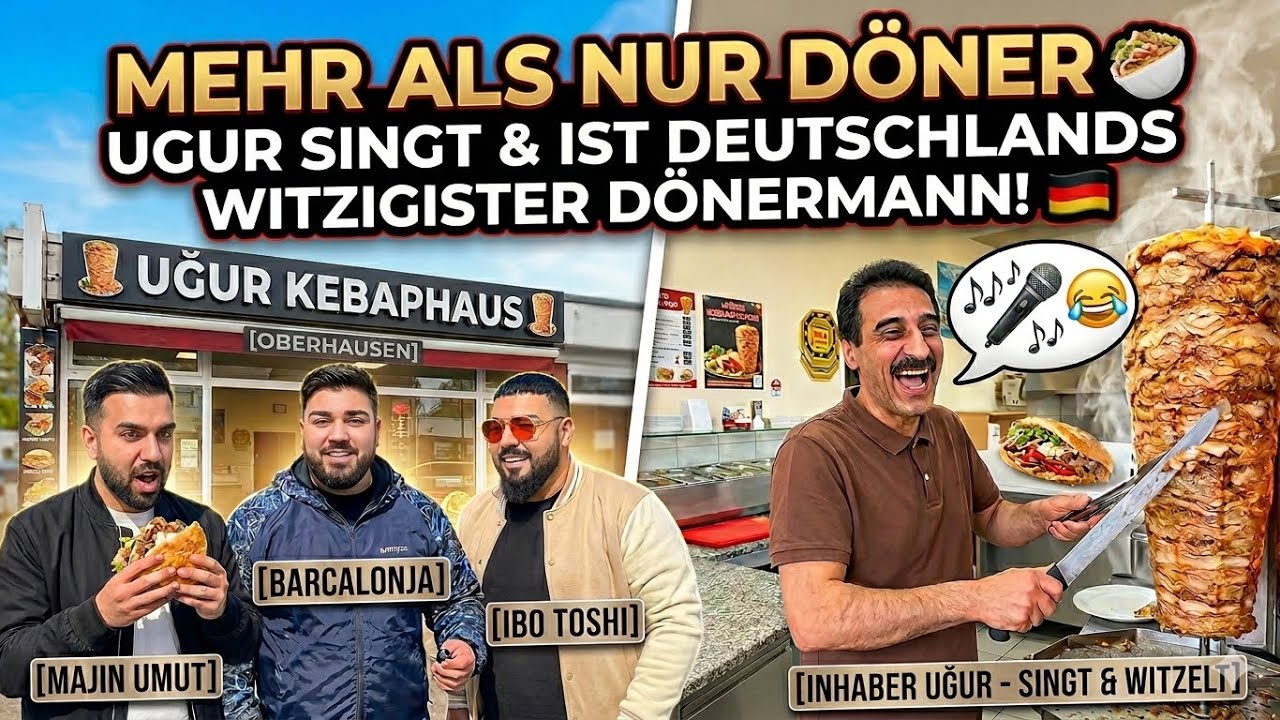 HIER KRIEGST DU NICHT NUR D&Ouml;NER 🥙‼️ DER WITZIGSTE 😂 INHABER SERVIERT UND SINGT DABEI 🎤😍 BARCA FOOD😋🤤
