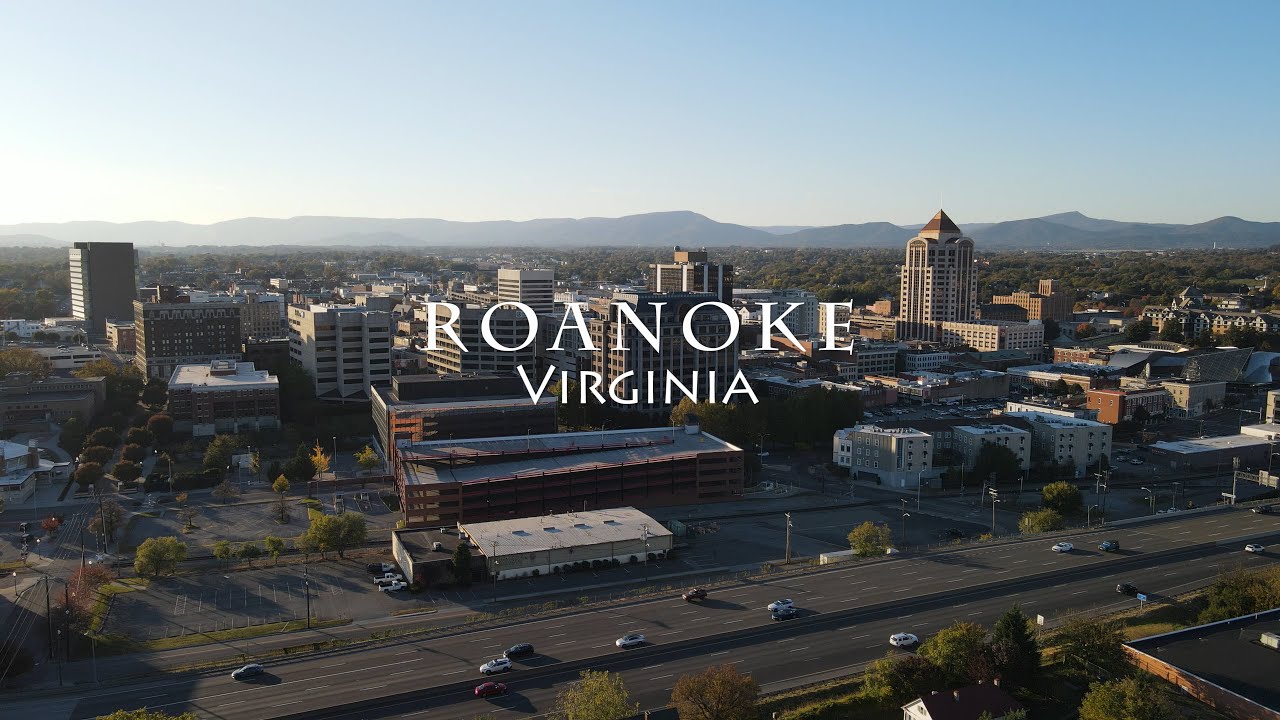 Roanoke, Virginia - [4K] Drone Tour