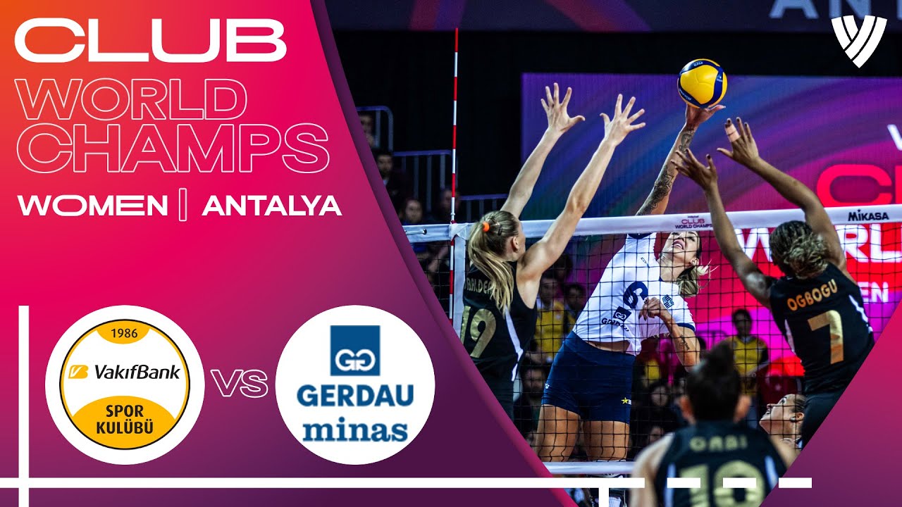 Vakifbank Spor Kulubu (TUR) vs. Gerdau Minas (BRA) - Match Highlights | Club World Champs 🏐🌎