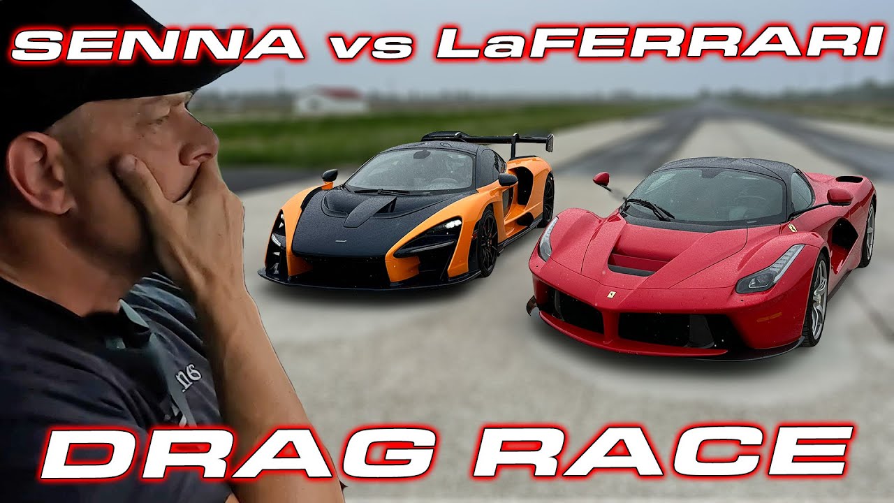 СНОВА НЕТ! * McLaren Senna против Ferrari LaFerrari: ДРЭГ-ГОНКА