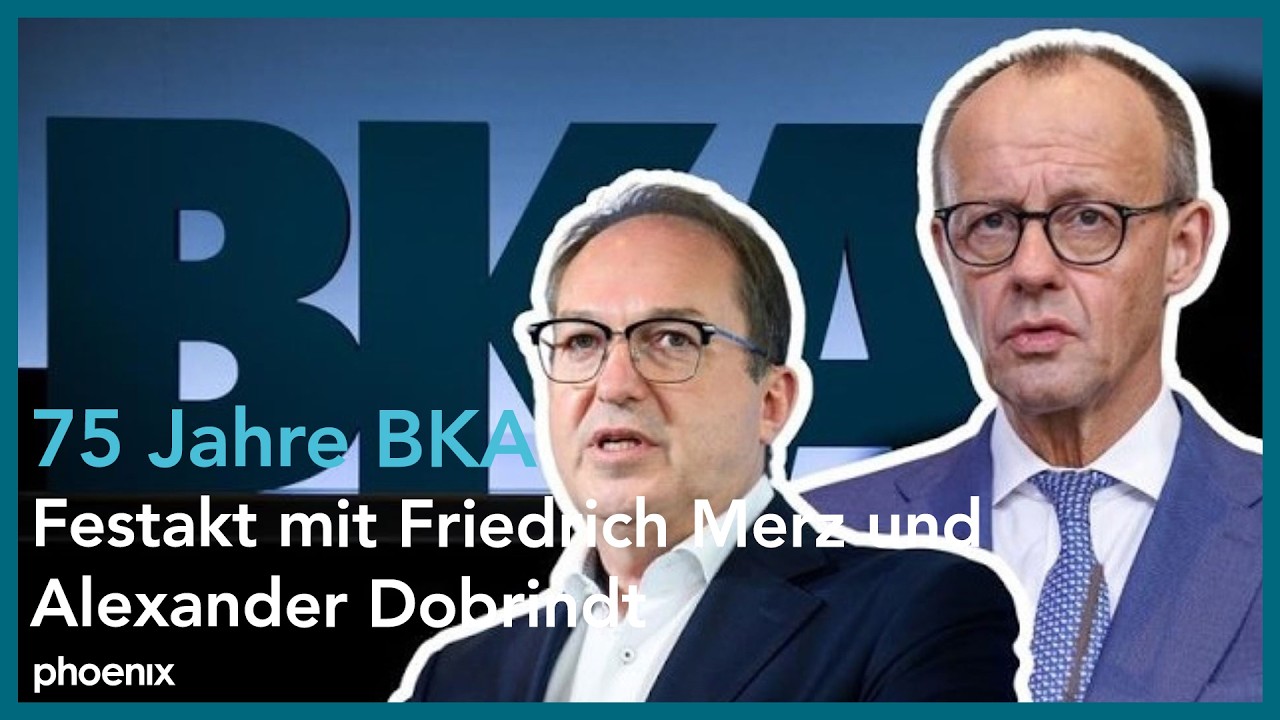 75 Jahre BKA: Festakt mit Friedrich Merz und Alexander Dobrindt | 12.03.26