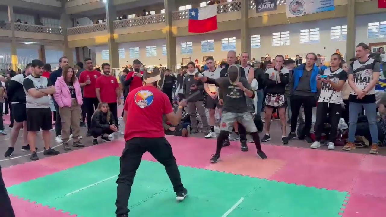 pelea a fondo por apreciación  1er torneo nacional esgrima cuchillo 19/05/2024