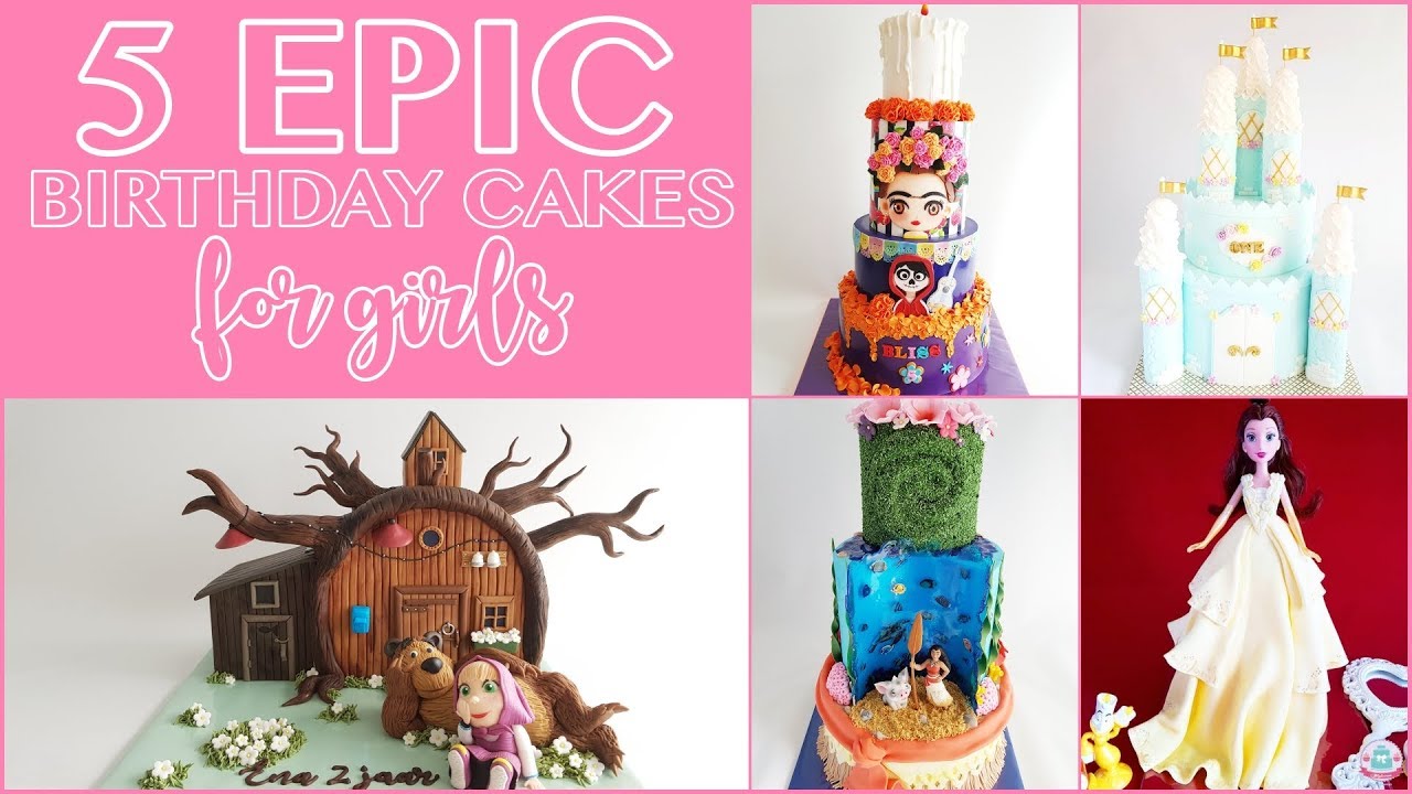 5 EPIC BIRTHDAY CAKES FOR GIRLS | Compilation Video | Abbyliciousz The Cake Boutique