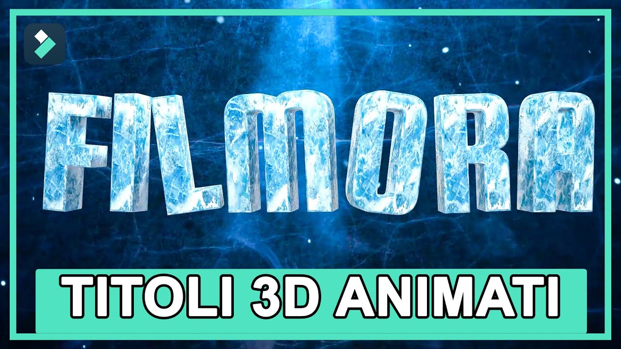 Titoli 3D Animati in Filmora | Wondershare Filmora Tutorial