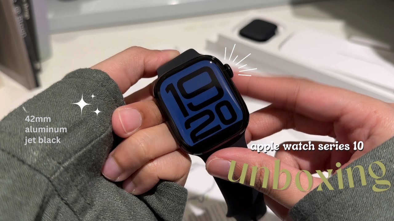 Apple Watch Series 10 (42mm - aluminum jet black) Unboxing ✨
