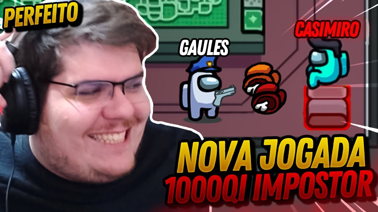 CASIMIRO CRIOU A NOVA JOGADA 1000QI DE IMPOSTOR DO AMONG US!!!