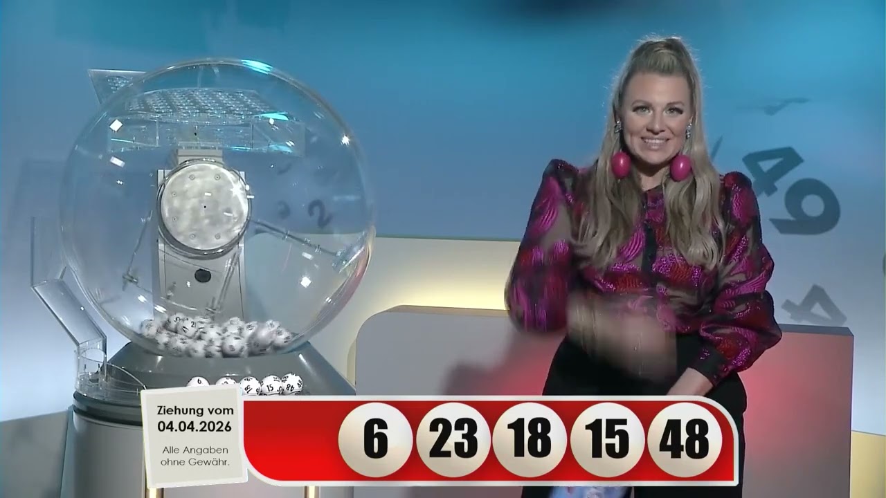 LOTTO 6aus49-Gewinnzahlen von Samstag, 04.04.2026
