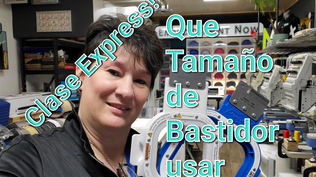 Que Tamaño de Bastidor debo de tener en mi arcenal para Usar en los Bordados
