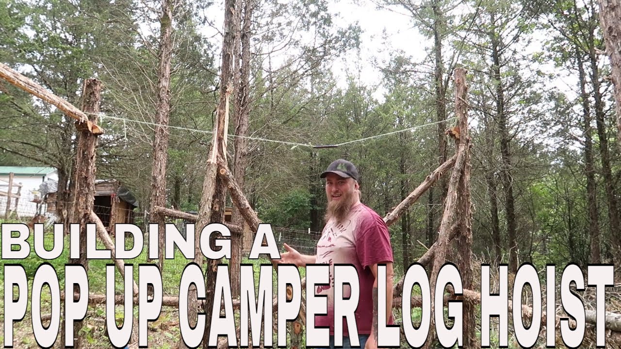 Cedar Pole Barn - LOG HOIST