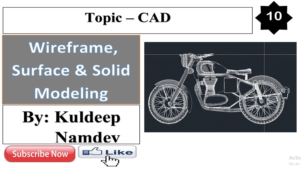10. Wire-frame, Surface & Solid modeling