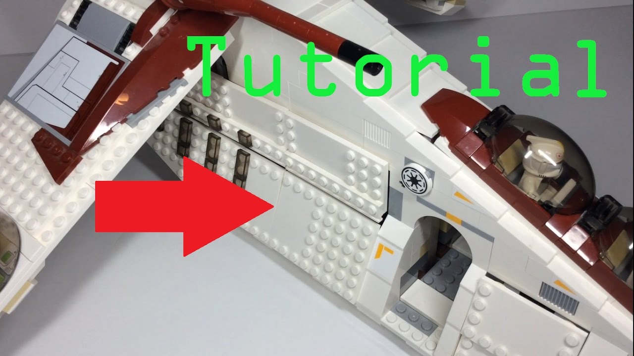 Lego Star Wars 2013 Republic Gunship Door Modification Tutorial