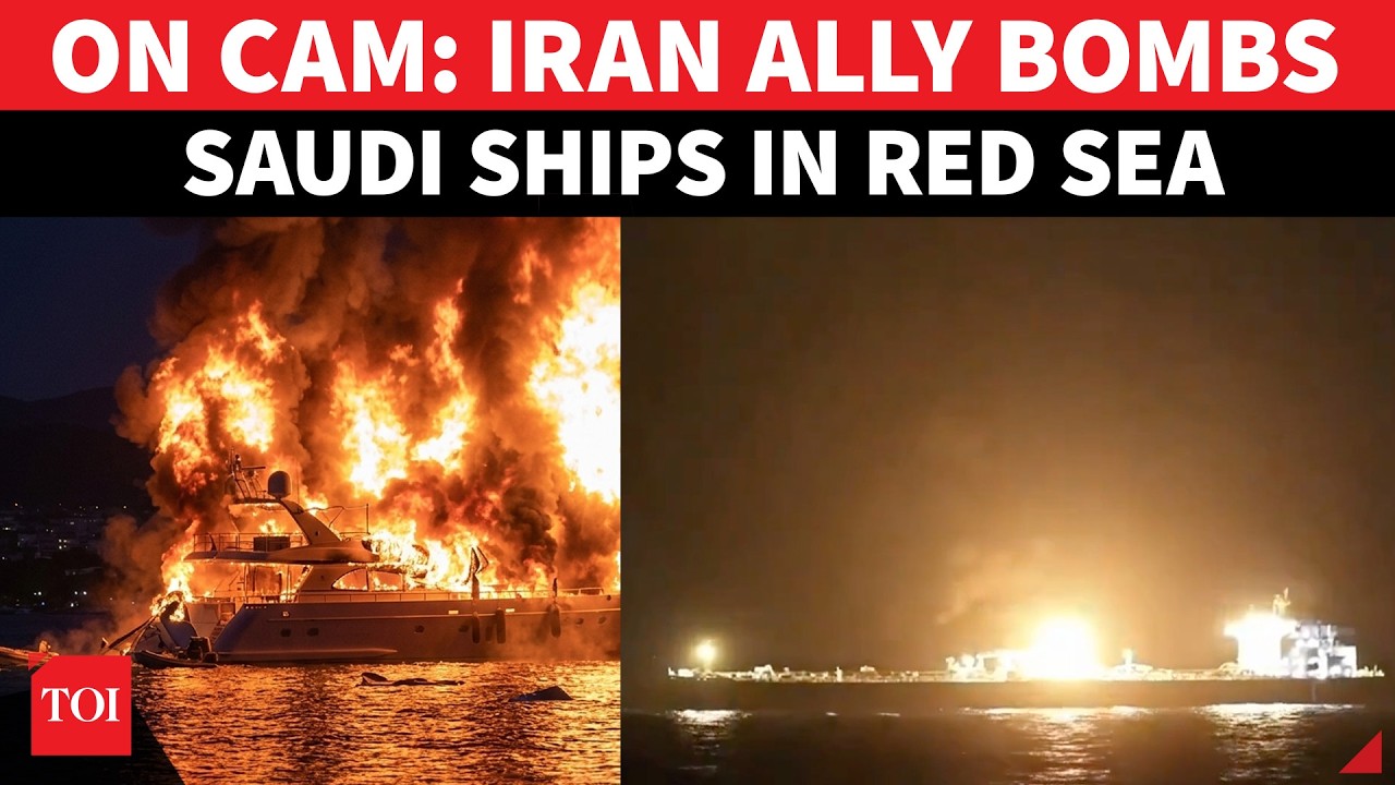 ON CAM: Saudi Ships Bombed & Set Alight In Huge Attack By Iran-Allied Fighters In Red Sea