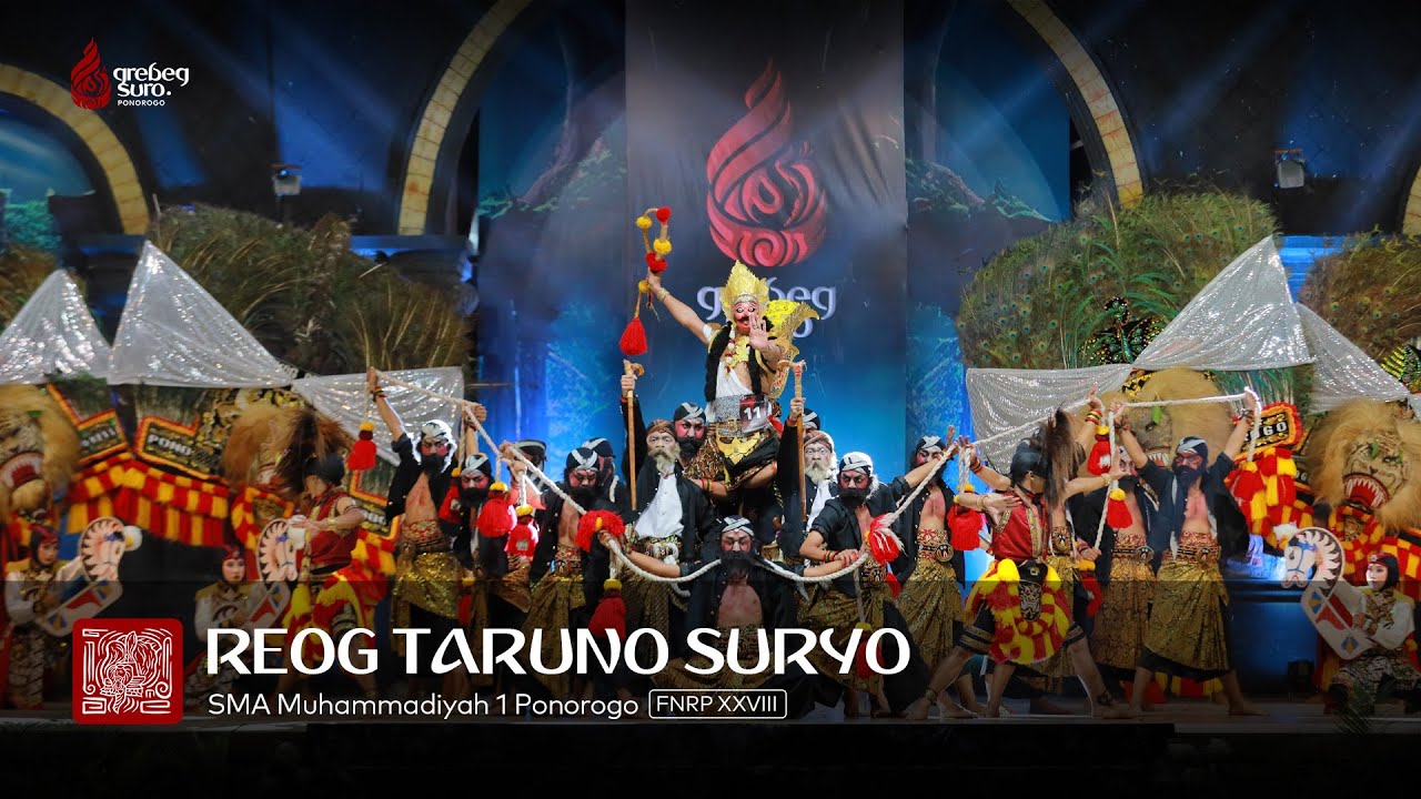 REOG TARUNO SURYO - SMA MUHIPO - FESTIVAL NASIONAL REOG PONOROGO XXVIII - GREBEG SURO 2023