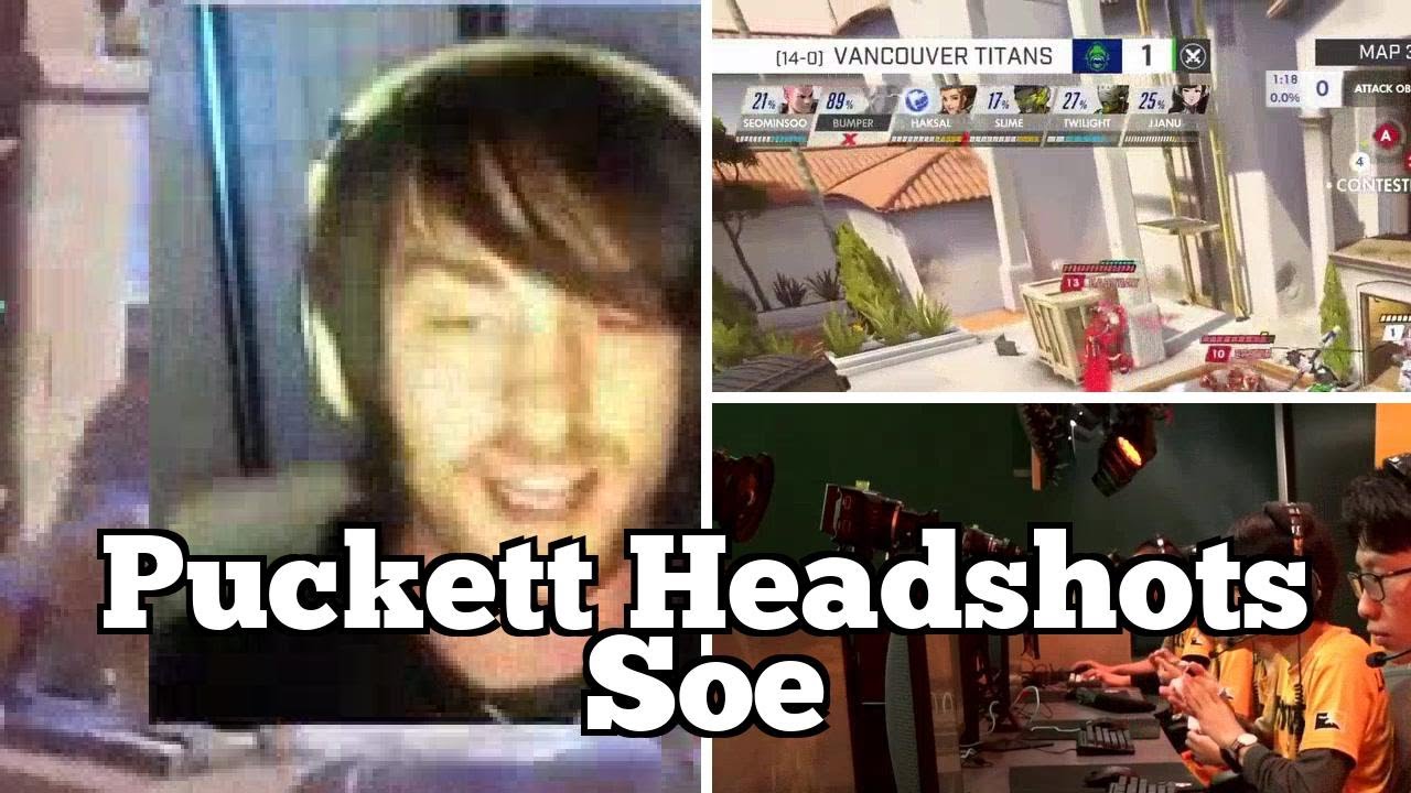 BEST Overwatch Highlights: Puckett Headshots Soe