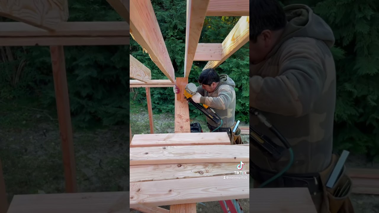#garage #construction #architecture #framing #design #quality #beautiful #work #artwork