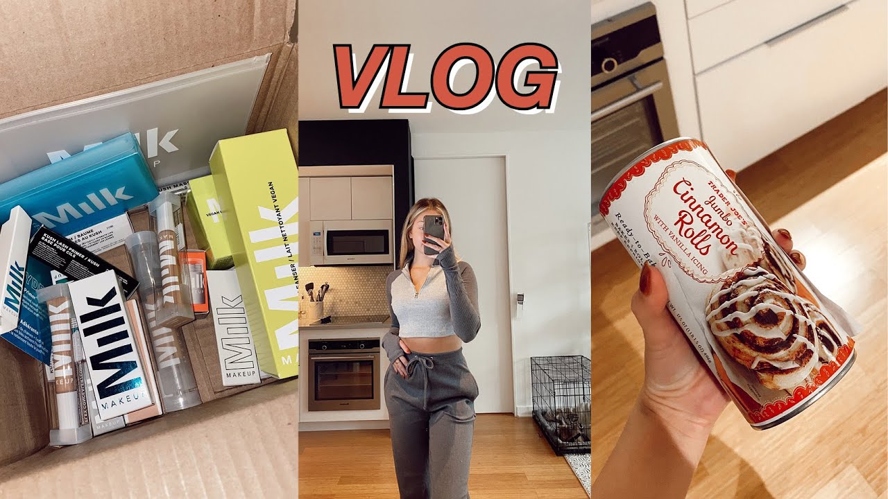 vlog: self-tan routine, missguided haul, & trader joe's cinnamon rolls | maddie cidlik
