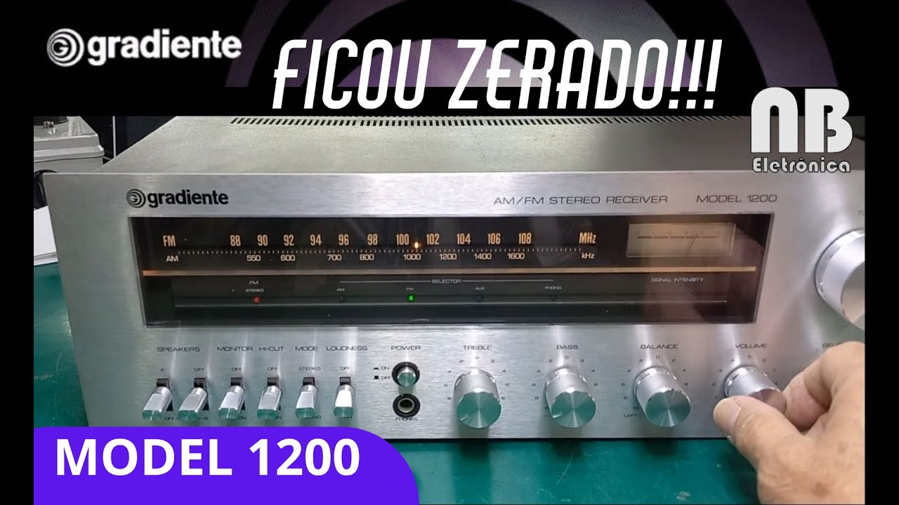 #125 - Gradiente 1200 sem rádio.
