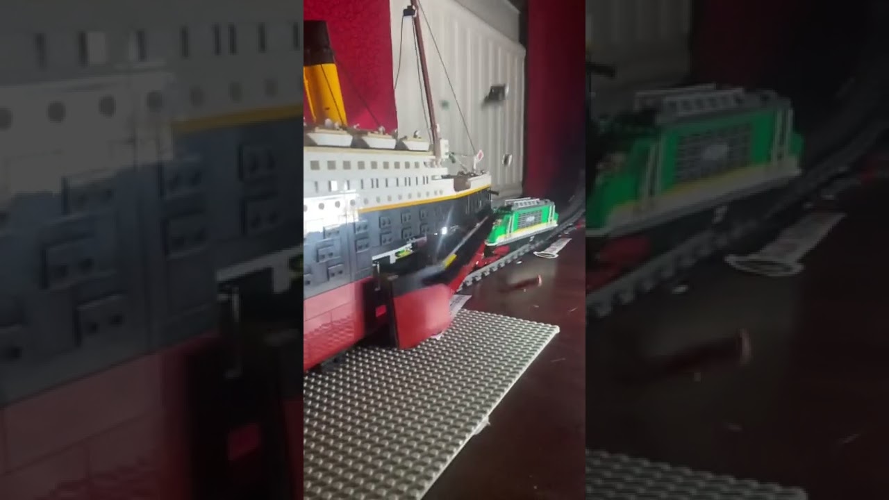 Can Titanic Stop a Train? #lego #train #titanic