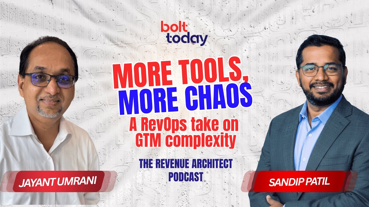 MORE TOOLS, MORE CHAOS | Sandip Patil