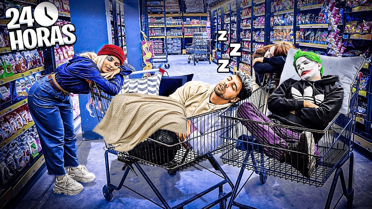 PASSAMOS A NOITE EM UM SUPERMERCADO SEM NINGUÉM PERCEBER !! DEU MUITO RUIM!!