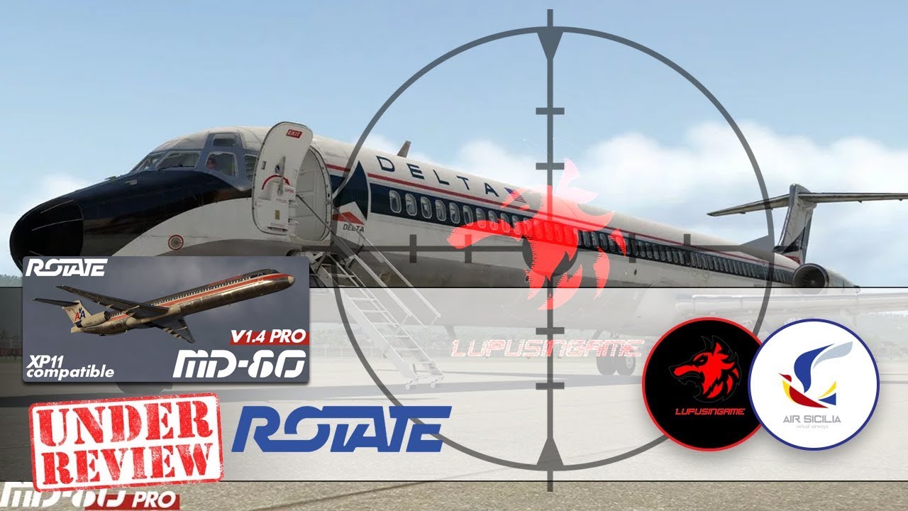 X-plane 11 Video recensione Rotate MD80 Procedure iniziali. Air Sicilia Virtual