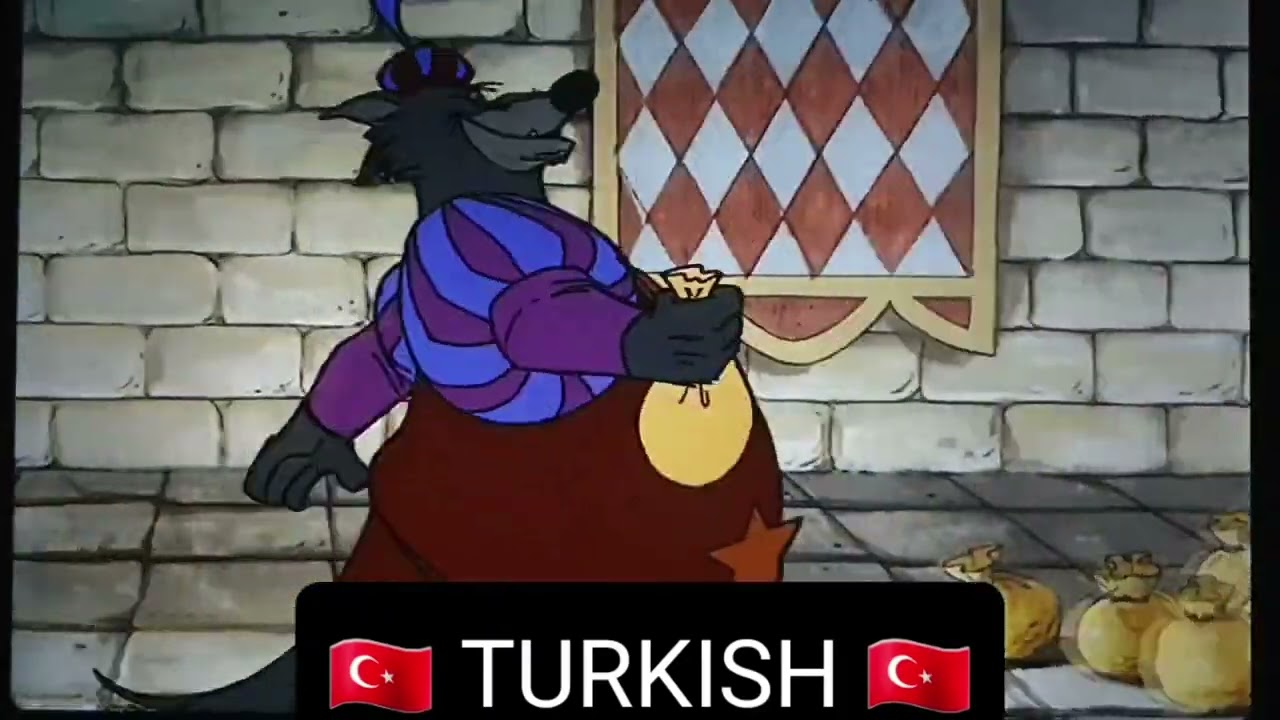 ROBIN HOOD: Wolf Sheriff singing about Prince John scene (in 23 languages)