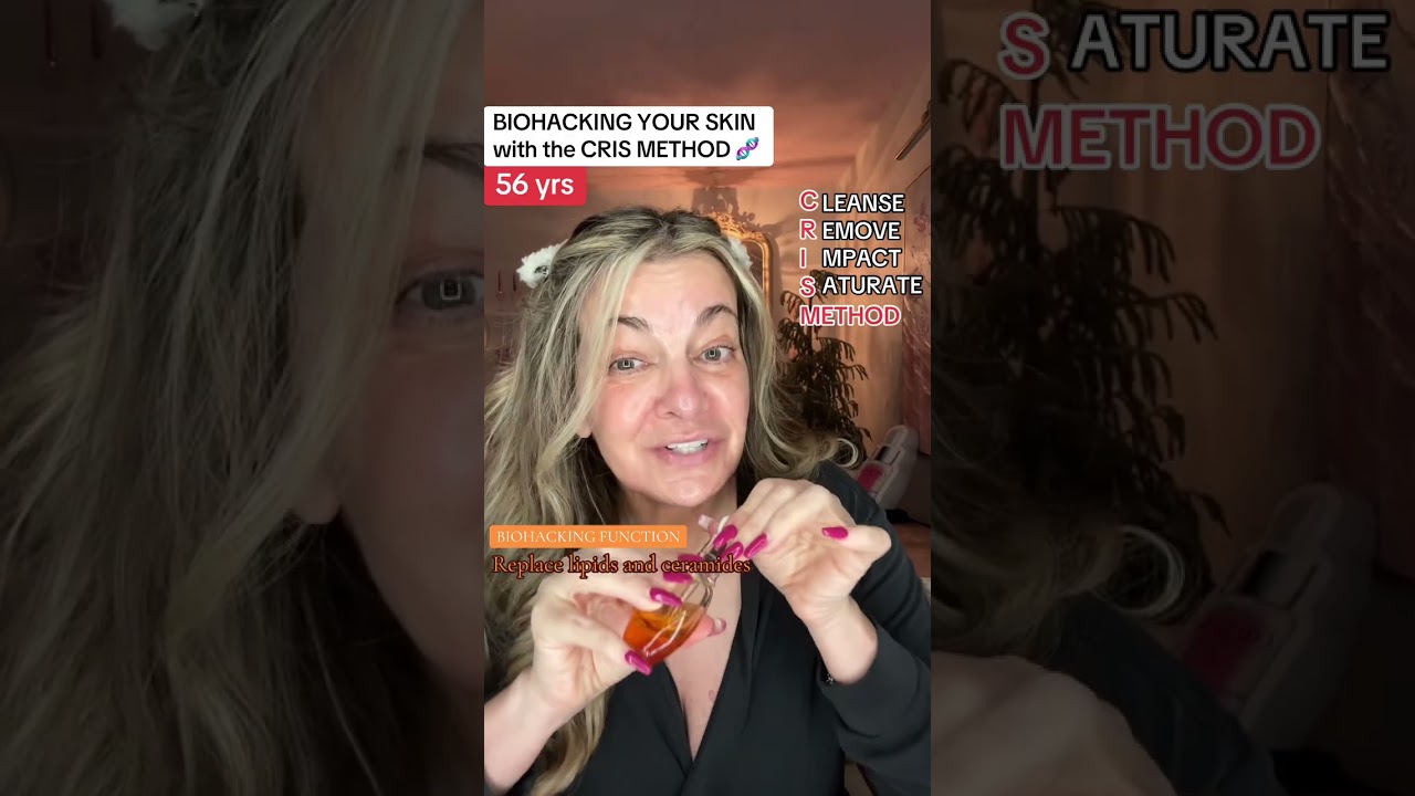 Biohacking your skin with the Cris method #skincarebiohacking #biohackingskincare #skincareroutine