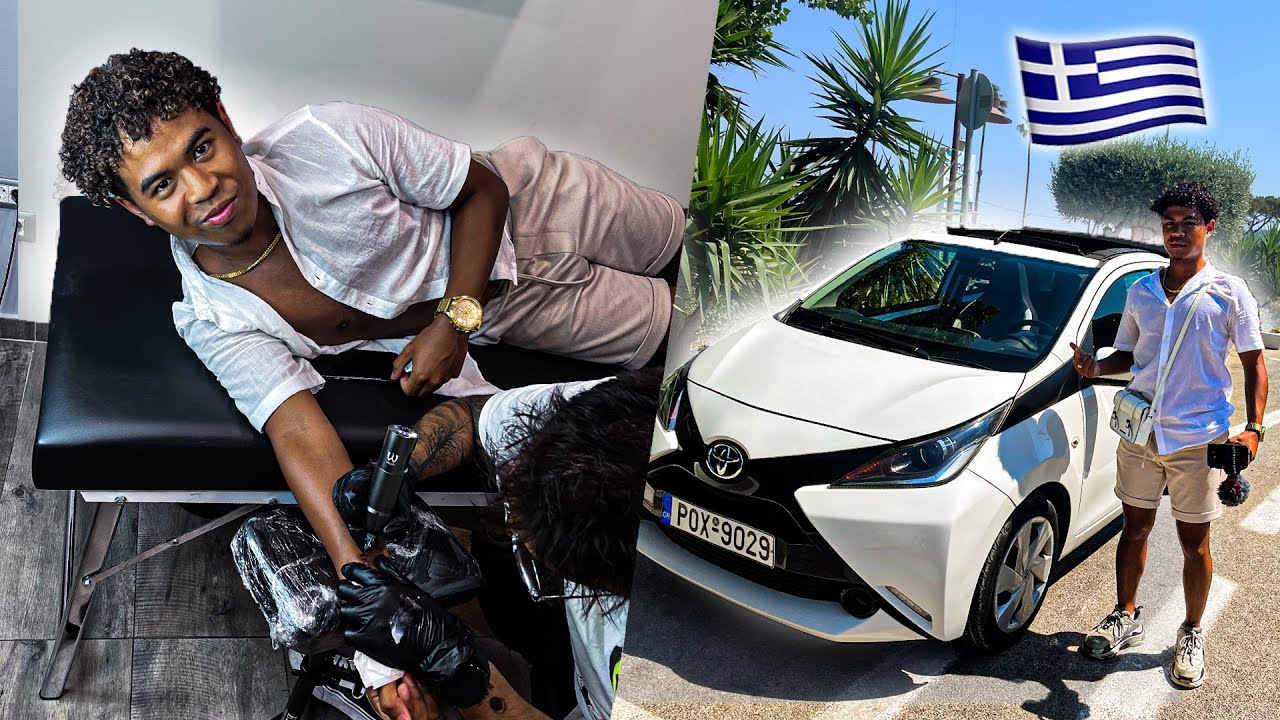 AUTO HUREN & TATTOO ZETTEN OP VAKANTIE😱🇬🇷 #vakantievlog4 #rhodos