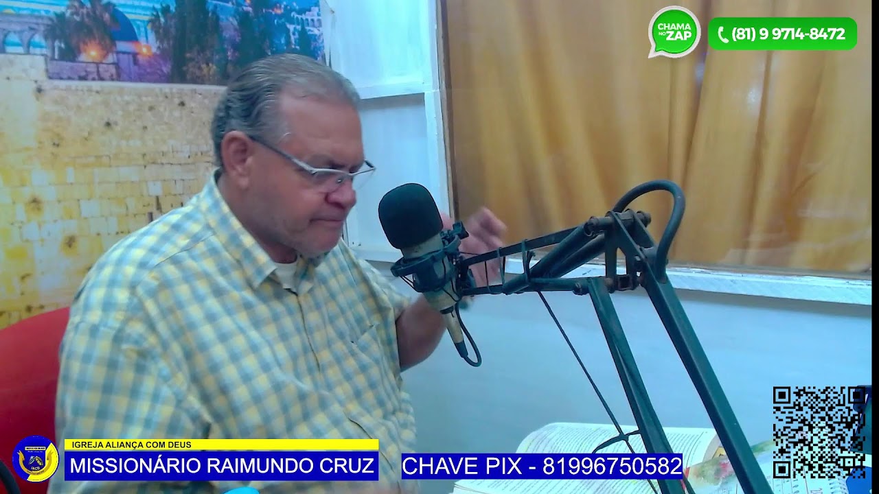 Transmissão ao vivo do Missionário Raimundo Cruz