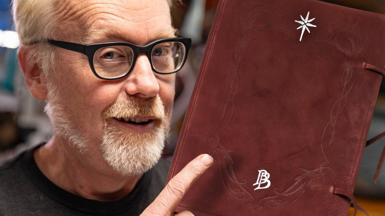 Adam Savage reviews the Red Book from Lord of the Rings (by Magnoli Props)