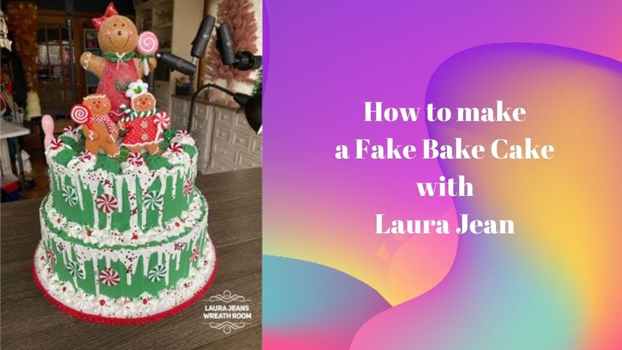 How to make an Artificial Cake with Laura