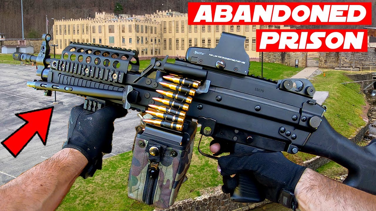 Геймплей страйкбола Abandoned Prison MK48 + M60! Моя самая большая серия убийств в моей жизни!