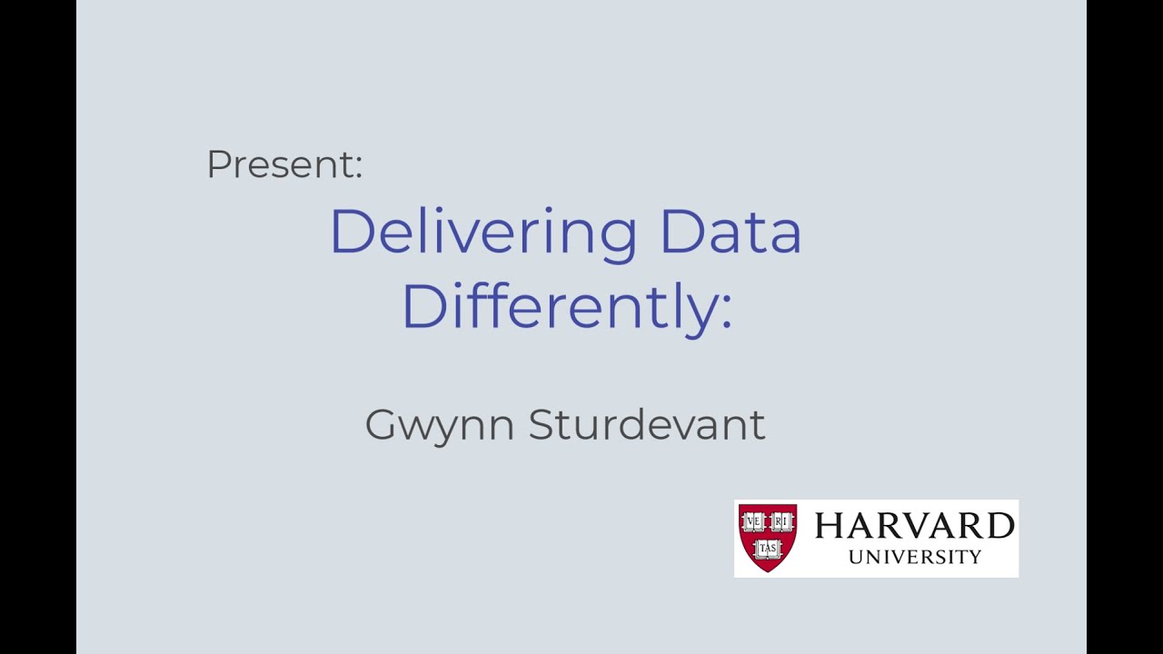 SWC - Delivering Data Differently