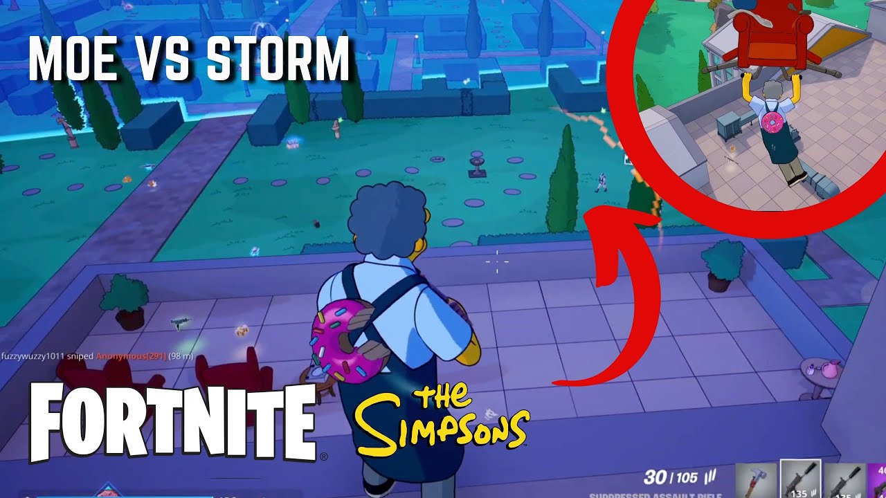 Fortnite Simpsons Adventures - Moe Vs Storm
